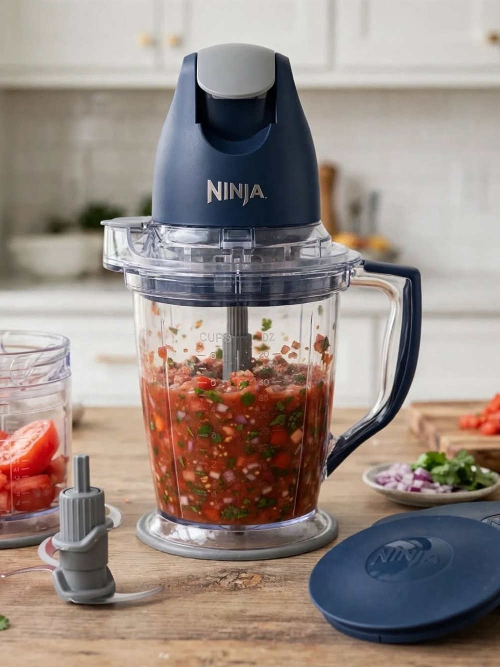 Ninja Master Prep Food & Drink Maker 400w QB900 NIB Navy/Gray